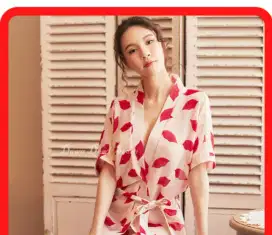 Baju tidur kimono sexy transparan