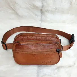 Tas Import Eks Satchi Pinggang Waistbag 2 in 1 Kulit Asli