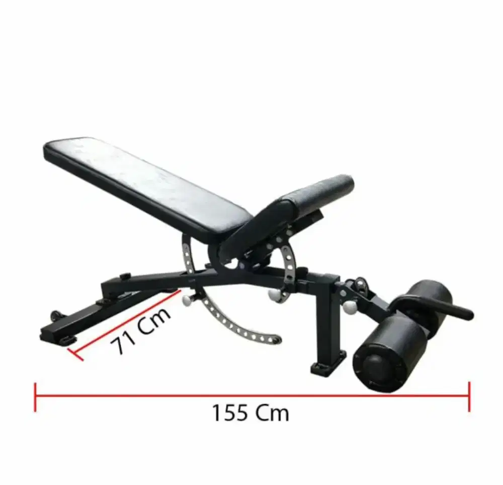 Bangku gym sit up adjustable bench