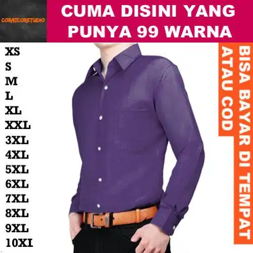 Hem Cowok Panjang Polos Formal UNGU TUA GELAP TERONG ANGGUR MAGENTA