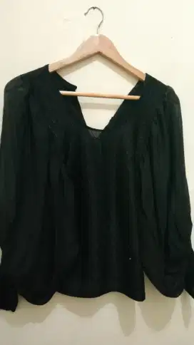 Brokat hitam tangan balon