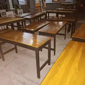 Meja kursi warkop jati