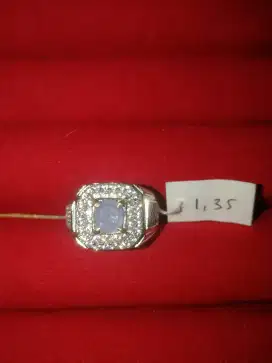 Cincin Batu Permata Blue Sapphire