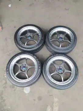 Velg SSW enkei tulang 17 4x100,114 ban achilles atr