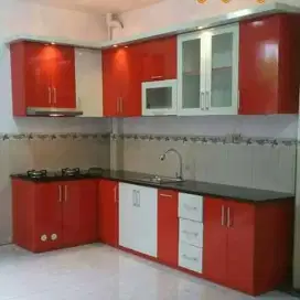 Kitchen set rak tangga meja tv kantor lemari baju kasir penyekat