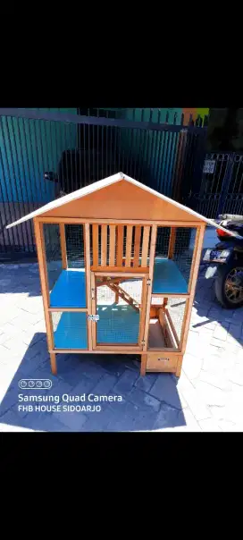 Kandang kucing persia anggora maincoon kelinci bahan kayu sby