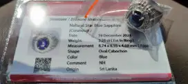 Blue Sapphire Star | Ceylon NH/NTE - Memo CGL