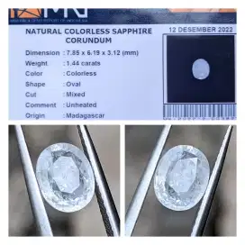 natural NTE colorless safir memo MRI lab