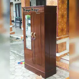 Lemari kayu, siap kirim, bayar ditempat