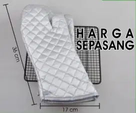 Sarung tangan Oven Silver sepasang anti panas