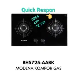 Kompor Tanam Gas Modena 2 Tungku BH-5725