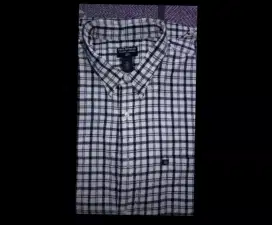 Kemeja Polo RL kotak hitam
