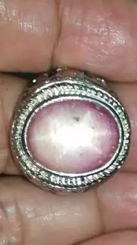 Jual Batu Cincin Natural Red Pinkish Ruby Star Bagus sekali