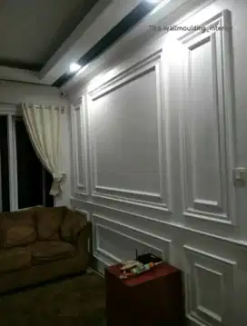 pasang wallmoulding gypsum