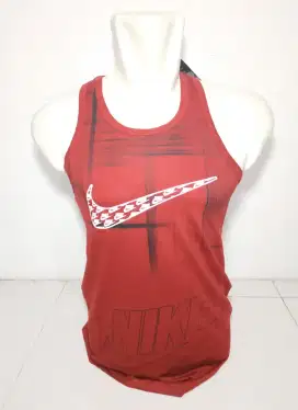 Kaos Singlet Fitness Bahan Spandek