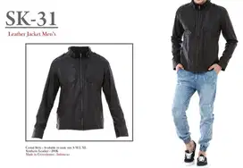 Jaket Pria | Jaket Kulit Twoside Syntetic Korean Style – SK31