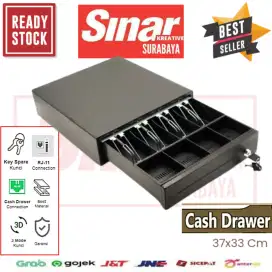 LACI KASIR CASHDRAWER 37x33 CM CD-330 4 SLOT KERTAS 4 SLOT KOIN