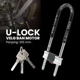 Liangshan haohan u-lock gembok velg ban sepeda motor anti maling