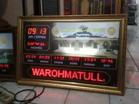 Jam digital murah background nyala