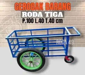 GEROBAK BARANG RODA TIGA.