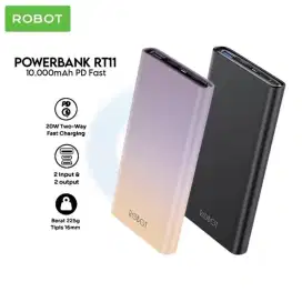 Robot Power Bank 10000mAh Fast Charging USB Type C iPhone Android Ori