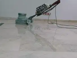 Poles lantai marmer tahap awal/baru