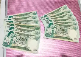 Dijual Uang 500 Rupiah Tahun 1977 Per Lembar 200.000Rb