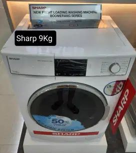 Mesin Cuci Sharp 9 Kg Front Loading 1200 Rpm ES-FL1290BG