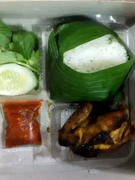 Paket nasi ayam bakar kelapa gading jakarta Utara nasi kotak