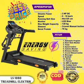 ALAT FITNESS TREADMILL ELEKTRIK TL 1080