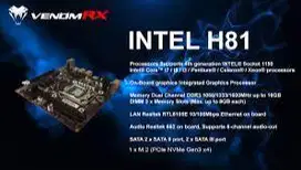 MAINBOARD VENOMRX H81 SUPPORT NVME GARANSI RESMI 2 TAHUN