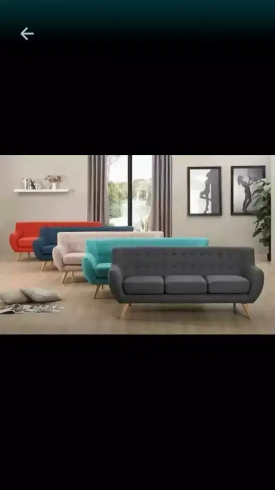 Sofa Retro Minimalis 3seat