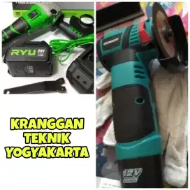 (KRANGGAN TEKNIK)gerinda baterai gerinda cordless