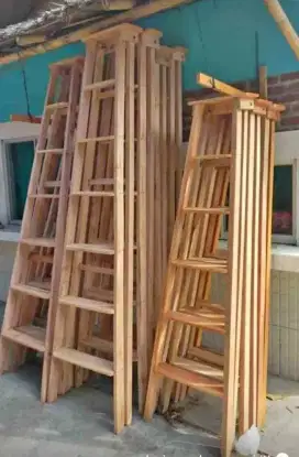 tangga lipat tirai rumbia kursi bambu dll