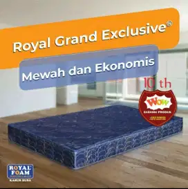 Kasur Busa Super Royal Foam Grand Exclusive 180x200x21cm GARANSI 10 TH
