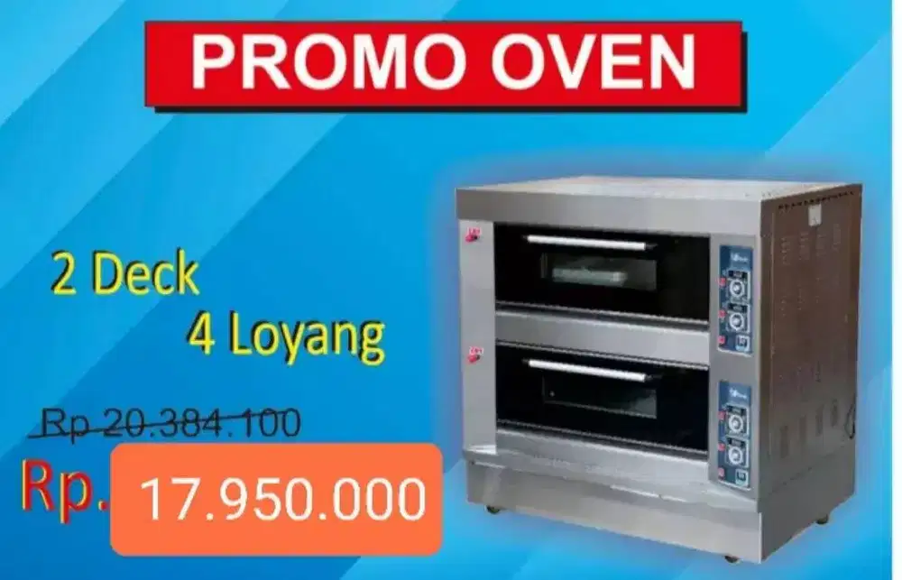 Oven Gas Fomac 2 Deck 4 Loyang