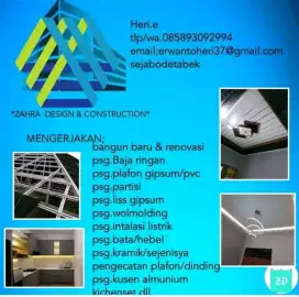 ZAHRA DESIGN DAN CONTRUCTION (cek google)