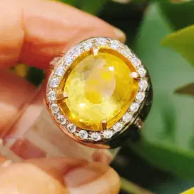 Natura Heliodor Beryl Zamrud Emas 7.14 Ct Memo NTD