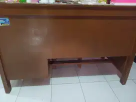 Meja toko / kasir FREE bangku kayu