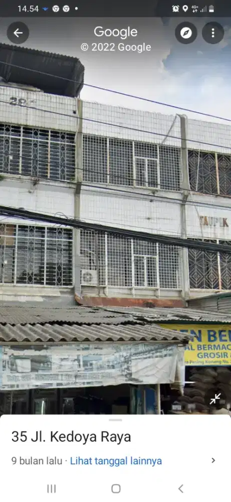 Ruko 3lt didepan pasar kedoya