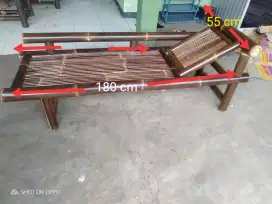 Jual kursi bambu ( bangku malas)