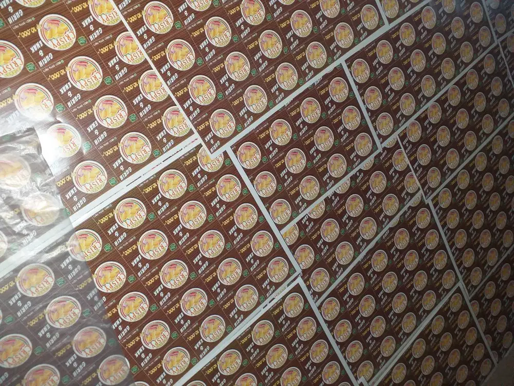 Stiker produk murah surabaya