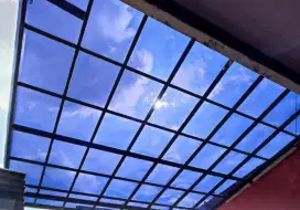 Kanopi solar tuff, kanopi atap transparan harga murah bersahabat