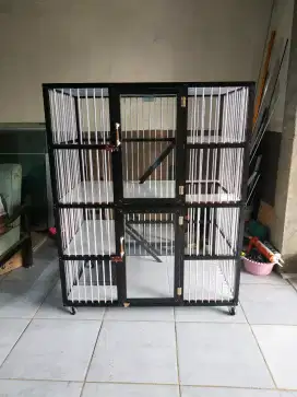 Kandang kucing almunium