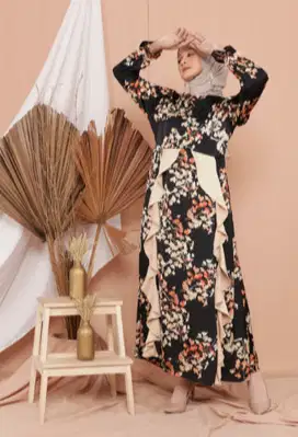 GAMIS Hijab Ellysha EXCLUSIVE DRESS BLACK