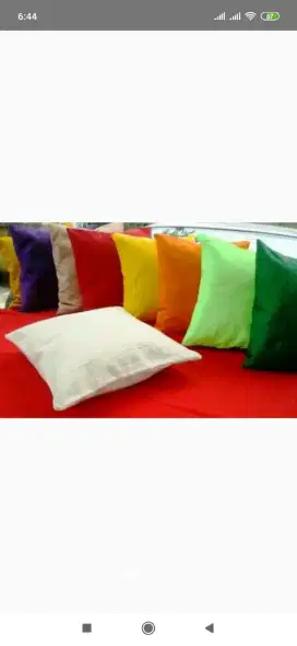 Sarung bantal sofa warna-warni, siap diorder sesuai warna dan ukuran