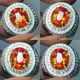 orange sapphire songea 2.16 cts hq