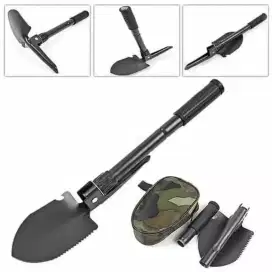 Sekop Mini Lipat Cangkul Pacul Gergaji Portable skop Kemah Berkebun