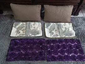 2 bantal + 6 sarung bantal sofa mewah