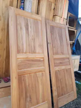 Pintu kamar bahan kayu jati full 500 an